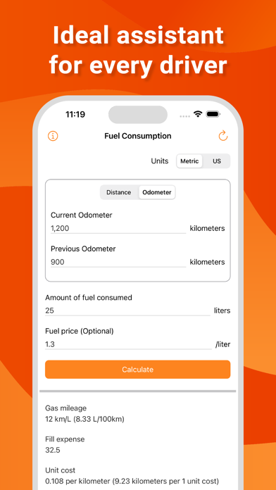 Fuel Cost Calculator: Trip screenshot 1