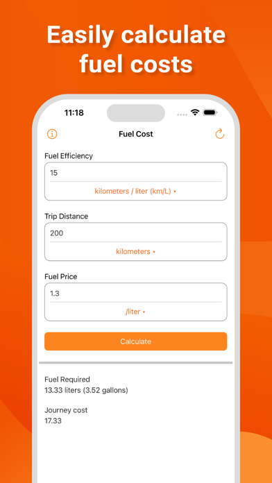 Fuel Cost Calculator: Trip screenshot 3