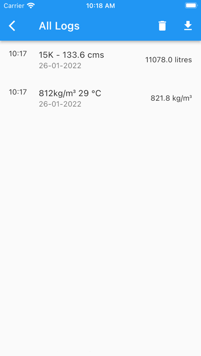 Fuel Density and Volume Calc screenshot 2
