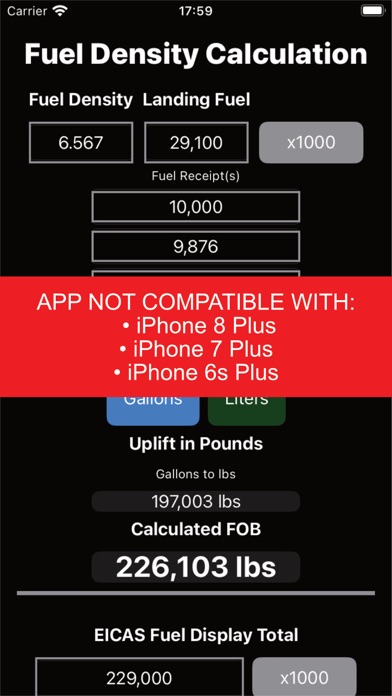 Fuel Density Calculation screenshot 2