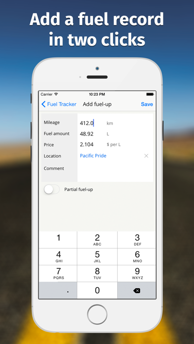 Fuel Tracker Gas & Mileage Log screenshot 1