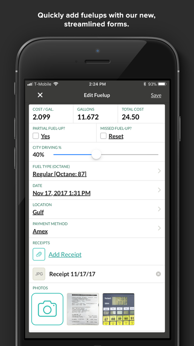 Fuelly: MPG & Service Tracker screenshot 1