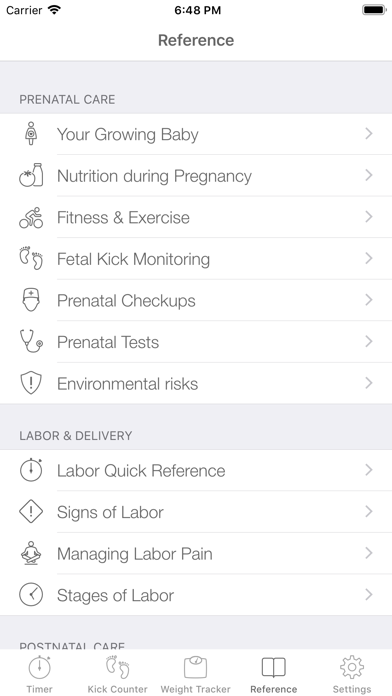 Full Term - Contraction Timer screenshot 1