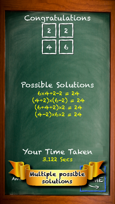 Fun Math - 24 Game Maths Cards screenshot 1