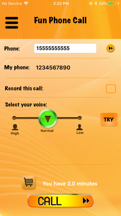 Fun Phone Call - IntCall screenshot 2