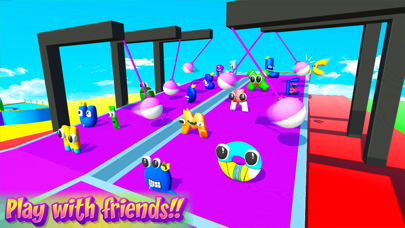 Funny Fall Dudes Knockout Game screenshot 2