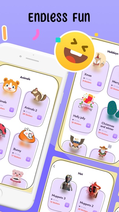 FunStick: Stickers & Emojis screenshot 1