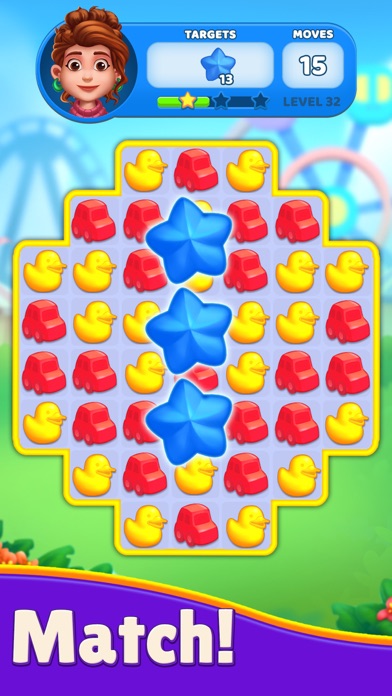 Funtown - Theme Park Match 3 screenshot 2