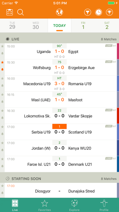 Futbol24 soccer livescore app screenshot 5