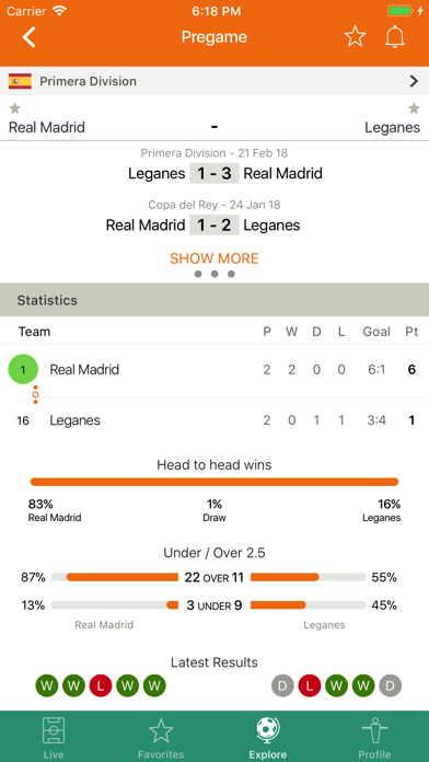 Futbol24 soccer livescore app screenshot 4