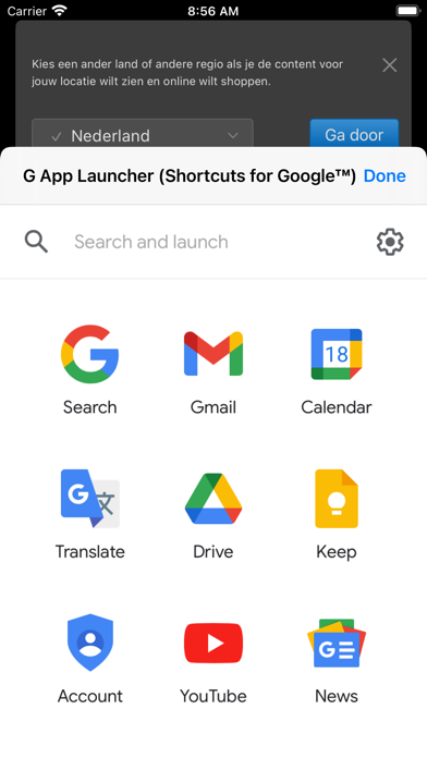 G App Launcher screenshot 1