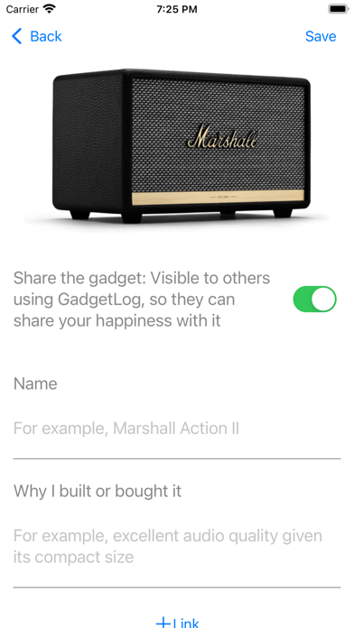 GadgetLog screenshot 1