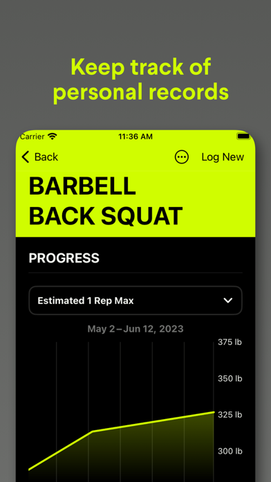 Gains Workout Tracker Gym Log screenshot 1