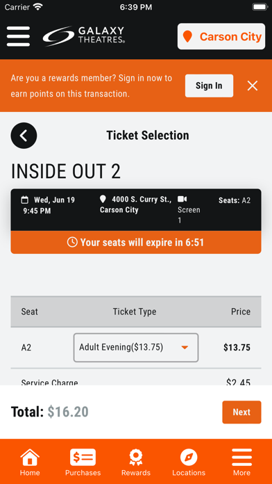 Galaxy Theatres screenshot 1