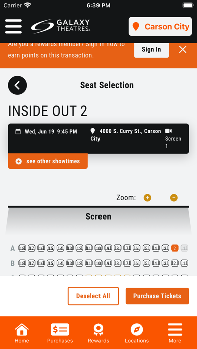Galaxy Theatres screenshot 2