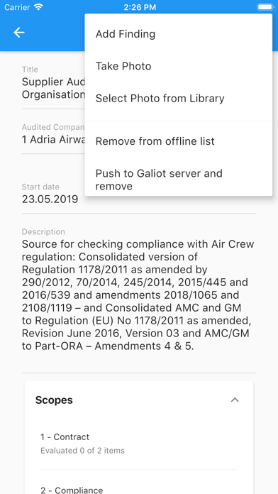 Galiot Auditor screenshot 1