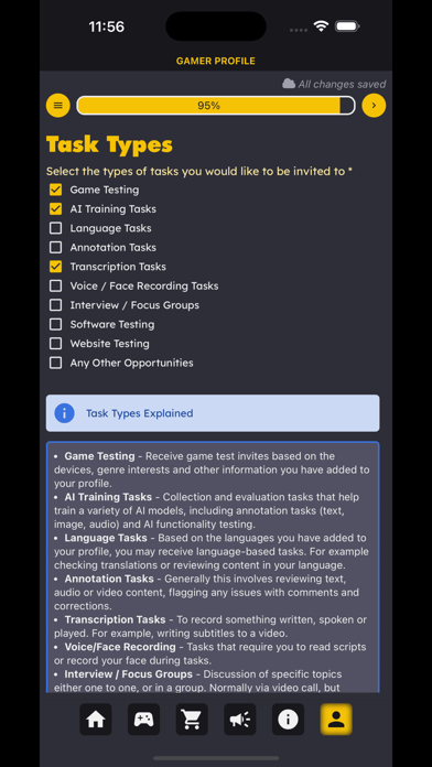 Game Tester App screenshot 1