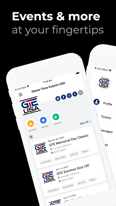 Game Time Events USA screenshot 1