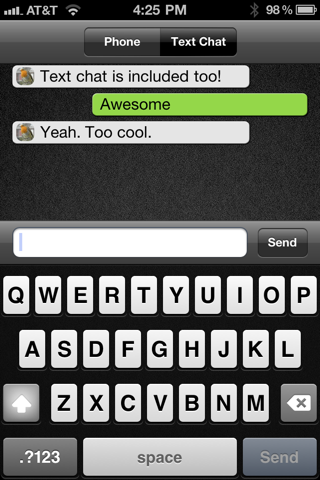 GamePhone - Free voice calls and text chat for Game Center screenshot 2