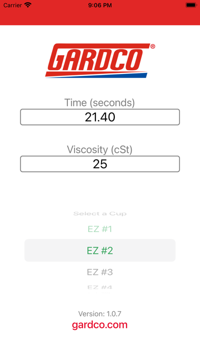 GARDCO Viscosity Calc screenshot 1