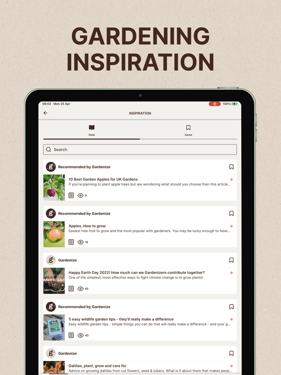 GARDENIZE Plant Care Gardening screenshot 1