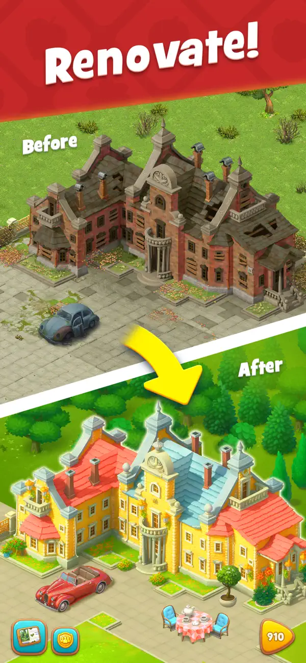Gardenscapes screenshot 1