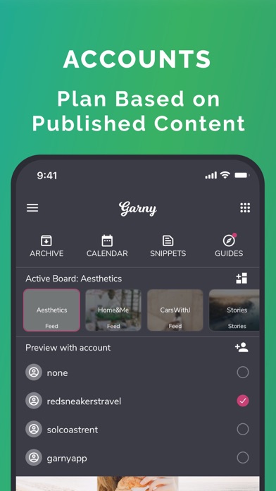 Garny: Preview for Instagram screenshot 1