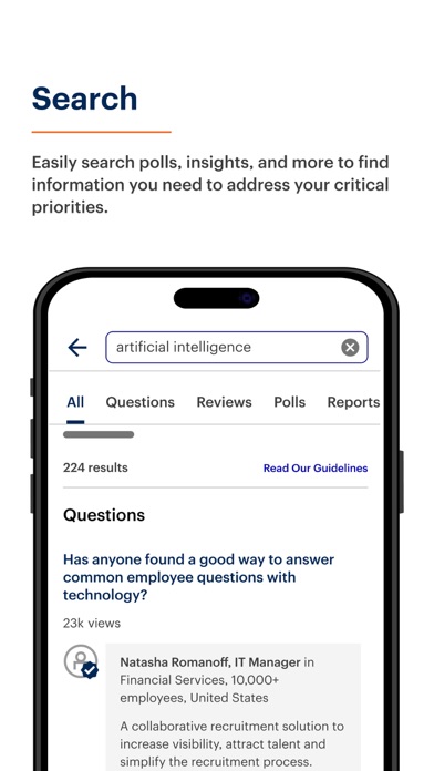 Gartner Peer Community screenshot 1