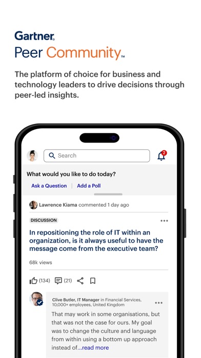 Gartner Peer Community screenshot 6