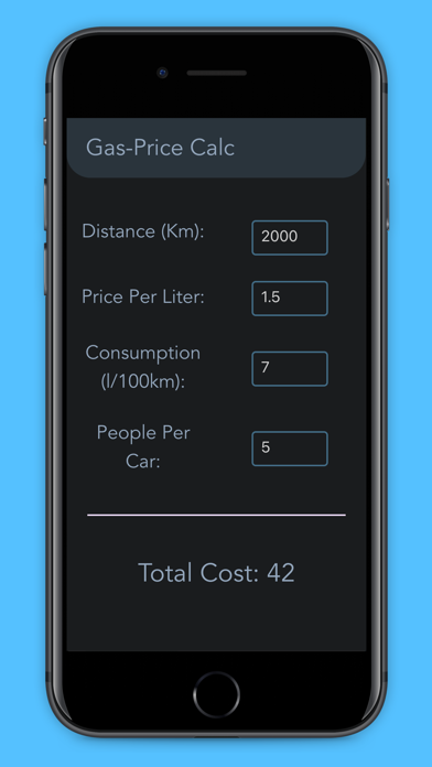 Gas Cost Calculator screenshot 1