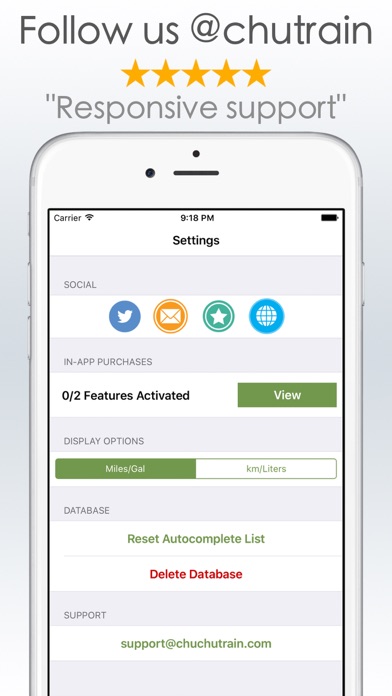 Gas Mileage Calculator and Log screenshot 2