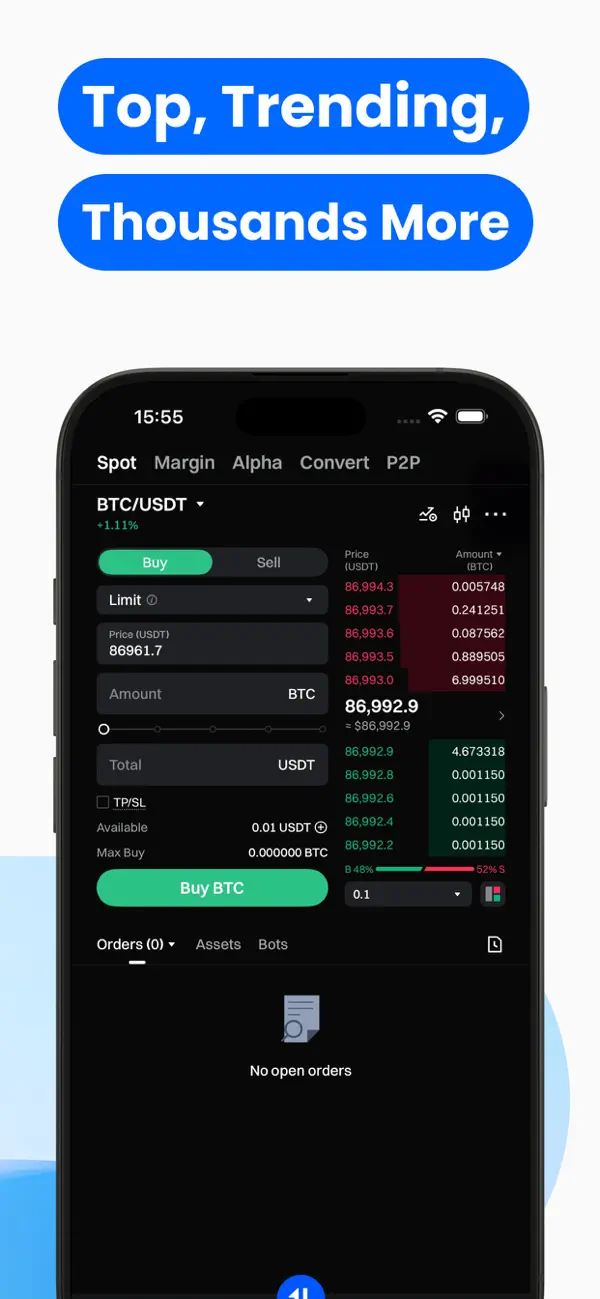Gate: Trade BTC & ETH screenshot 1
