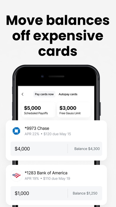 Gauss: Payoff Credit Card Debt screenshot 4