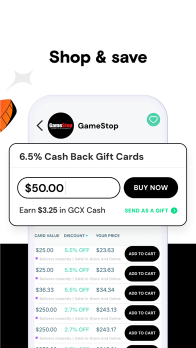 GCX - Discounted Gift Cards screenshot 3