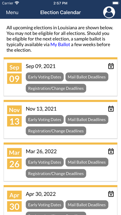 GeauxVote Mobile screenshot 1