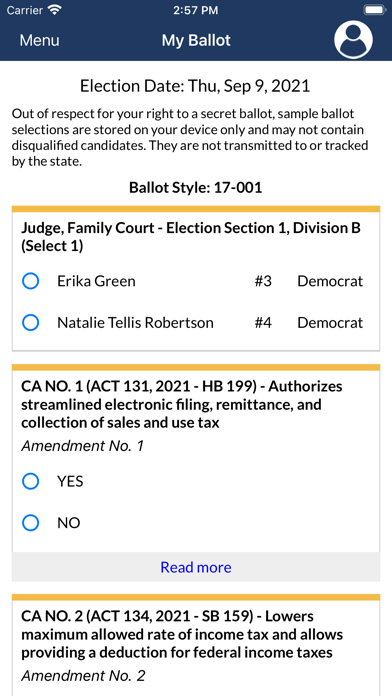 GeauxVote Mobile screenshot 2