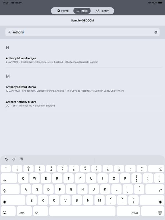 GEDCOM Viewer screenshot 3