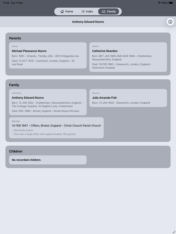 GEDCOM Viewer screenshot 2