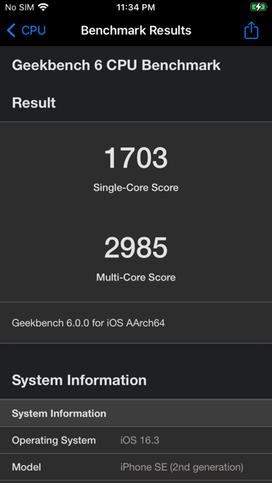 Geekbench 6 screenshot 1
