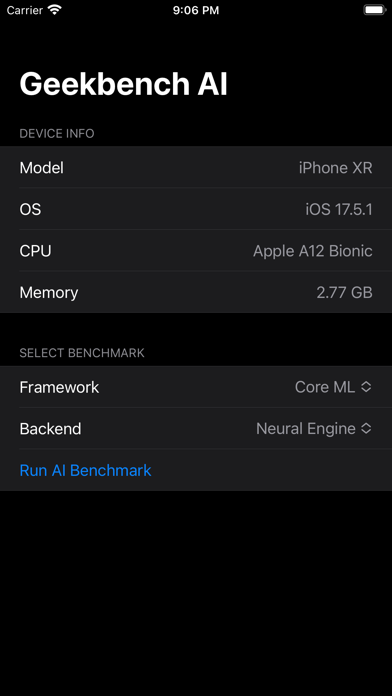 Geekbench AI screenshot 3
