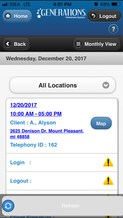 Generations Homecare System screenshot 1