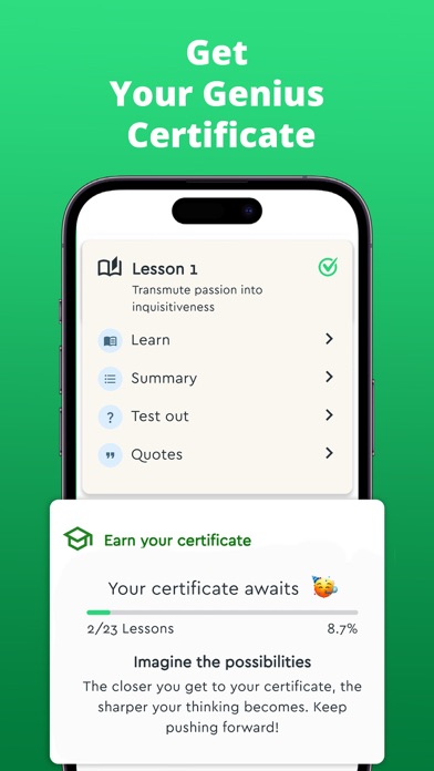 Genius - Learn How To Think screenshot 1