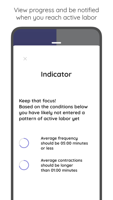 GentleBirth Contraction Timer screenshot 1