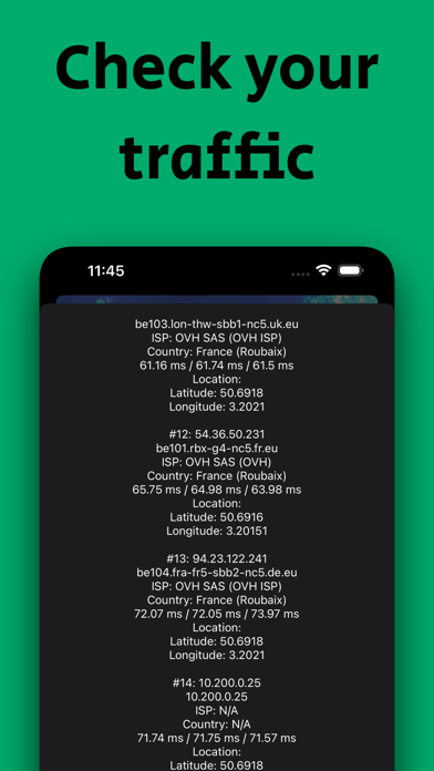 Geo Trace: Traceroute App screenshot 2