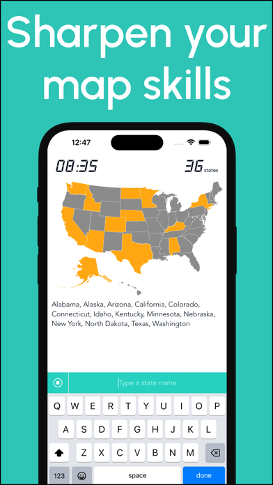 Geography Map Game 50 States screenshot 3