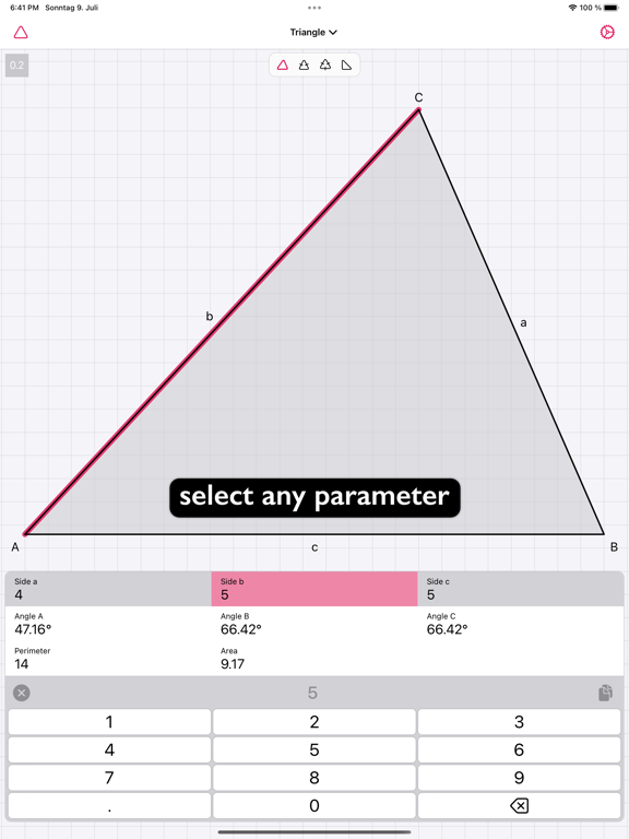 Geometry Calculator - Triangle screenshot 6