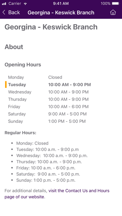 Georgina Public Library screenshot 1