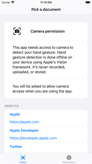 Gesture-Browser screenshot 2