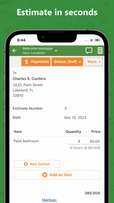 GetCost: Estimate & Invoice screenshot 1