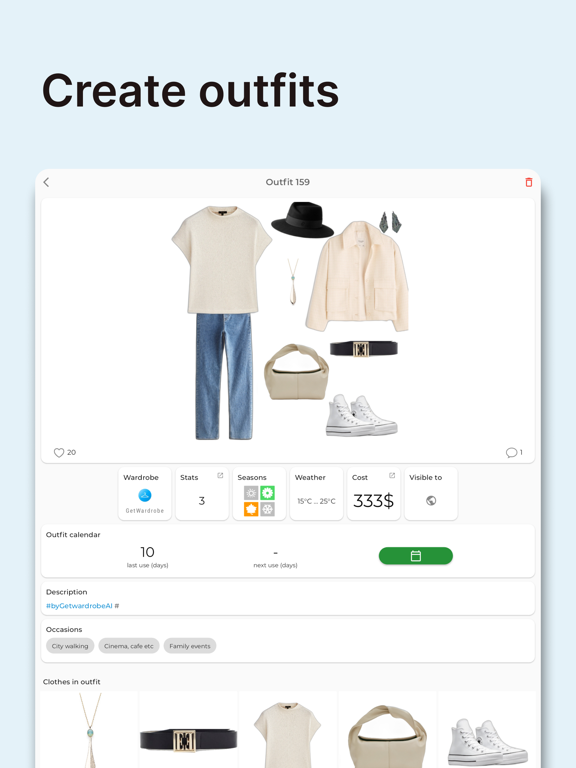 GetWardrobe Outfit Planner screenshot 9